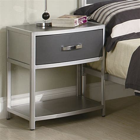 nightstand for metal bed